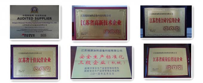 อุตสาหกรรมไฟฟ้าแนวนอนเครื่องทำความร้อนน้ำมันร้อนร้อนสำหรับอุตสาหกรรมเคมี Jiangsu ใบรับรอง ruiyuian