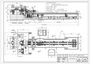 R4M 2S เครื่องหล่ออย่างต่อเนื่อง Billets เหล็กรับรองมาตรฐาน ISO