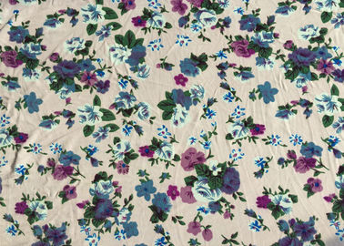 มืออาชีพ Viscose ผ้าเรยอนลายดอกไม้เครื่องแต่งกายผ้า 118D + 20D
